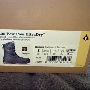 Vasque Women's Pow Pow UltraDry Boots - Gargoyle and Bone White